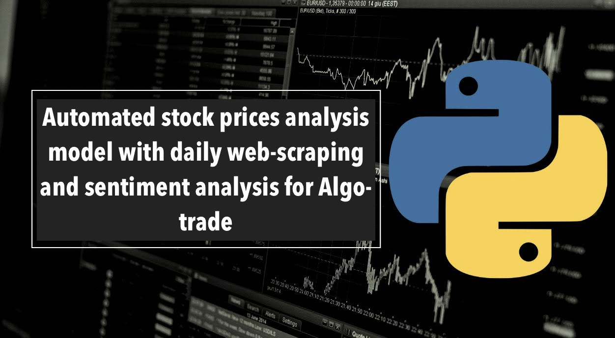 Automated Algo-trade model with daily web-scraping and sentiment analysis